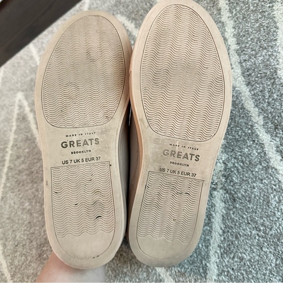 Greats Blush Pink Leather Low Top Sneakers - Picture 8 of 9